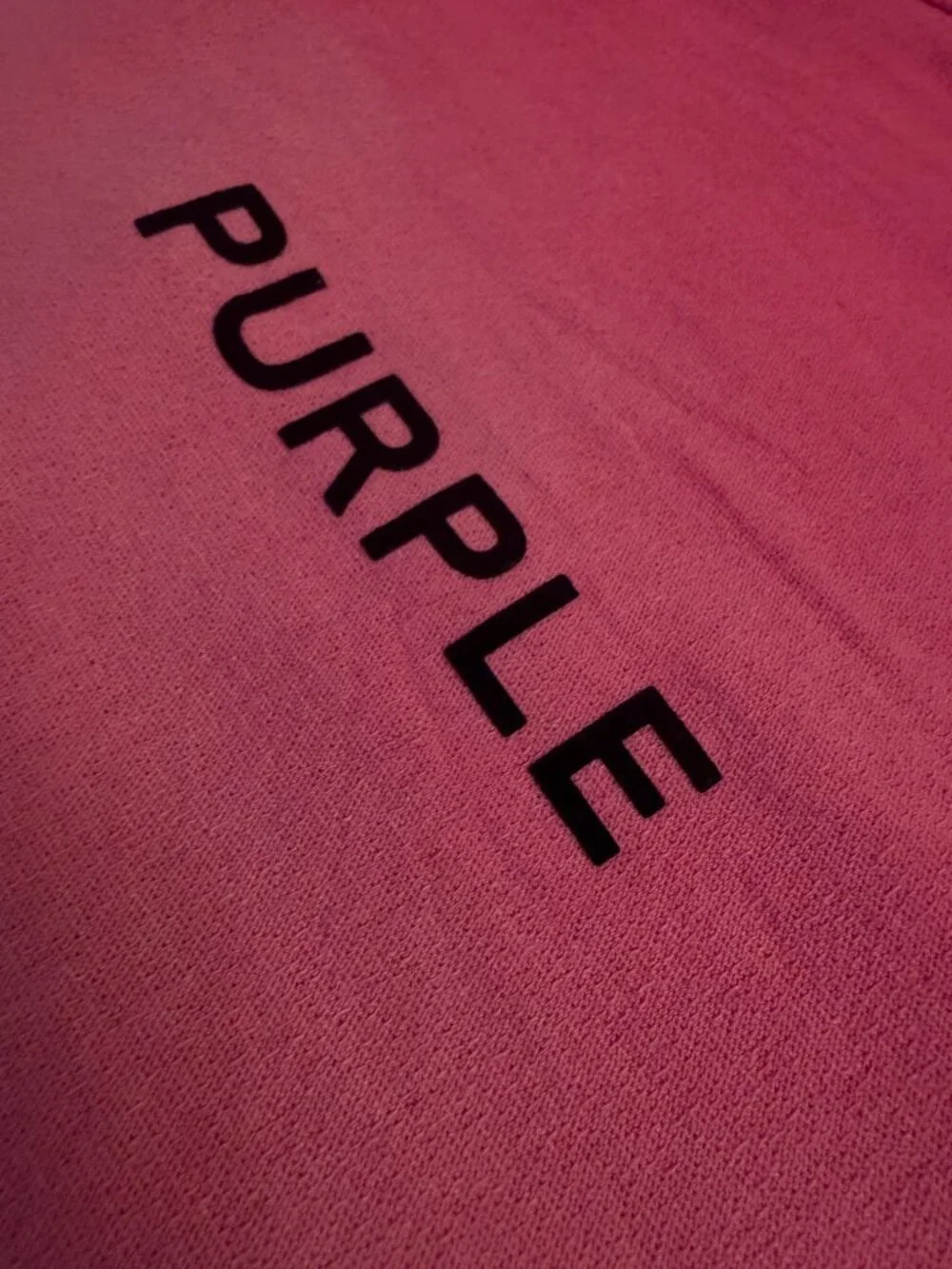 PURPLE Brand - Pink Crepe Cotton T-Shirt XXL